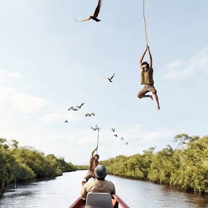 Wild adventure in the Amazonas